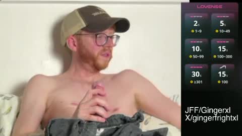 Snapshot of gingerxl chatting on July 28, 2026, 8:52 pm Ginger online show from July 28, 2026, 8:52 pm