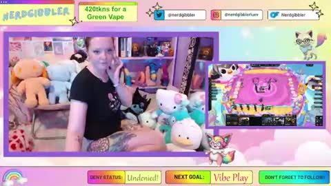 Snapshot of nerdgibbler chatting on July 22, 2026, 3:59 pm NerdGibbler online show from July 22, 2026, 3:59 pm