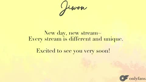 J i w o n   online show from June 17, 2026, 8:10 pm