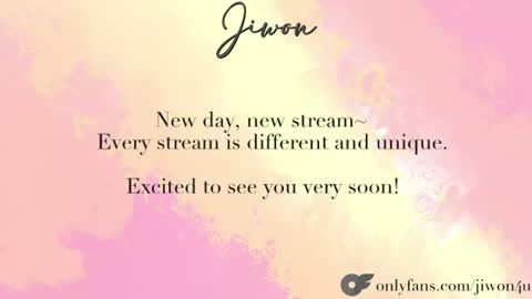 J i w o n   online show from July 5, 2026, 9:00 pm