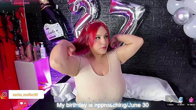 Snapshot of sarita_moller chatting on July 1, 2026, 2:57 am sarita moller online show from July 1, 2026, 2:57 am