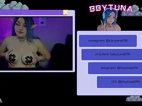 Snapshot of bbytuna chatting on July 8, 2026, 7:57 am bbytuna online show from July 8, 2026, 7:57 am