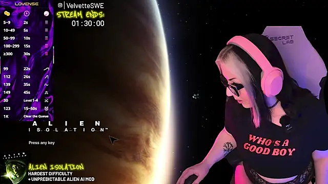 VelvetteSWE online show from May 30, 2026, 8:06 pm