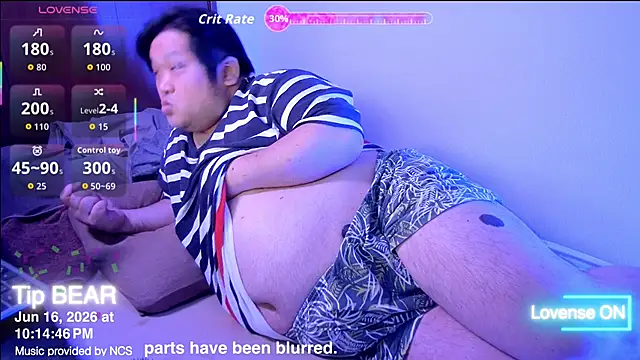 ChubbyBEAR039 online show from June 16, 2026, 1:14 pm