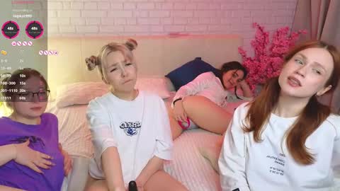 Snapshot of _ramune_ chatting on February 9, 2025, 5:43 pm Merlizz Eva Jane Mila Nicole  left to right  online show from February 9, 2025, 5:43 pm