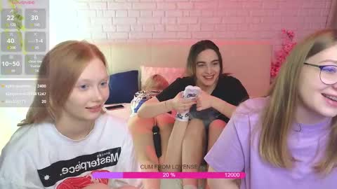 Snapshot of _ramune_ chatting on February 25, 2025, 5:41 am Merlizz Eva Jane Mila Nicole  left to right  online show from February 25, 2025, 5:41 am