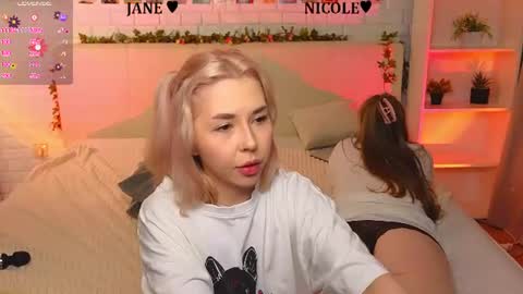 Snapshot of _ramune_ chatting on June 14, 2026, 2:24 am Merlizz Eva Jane Mila Nicole left to right online show from June 14, 2026, 2:24 am