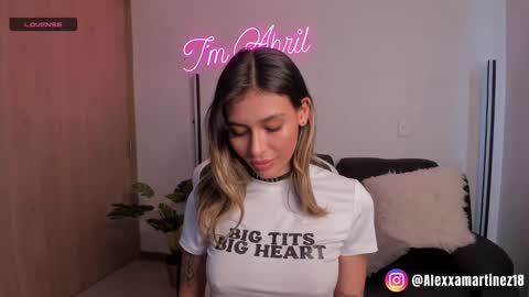 Snapshot of abril_w18 chatting on February 11, 2025, 8:52 pm My name is Alexa. Please say hello I like to chat with you. If you have requests please use tip online show from February 11, 2025, 8:52 pm