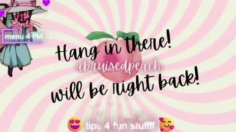 Snapshot of abruisedpeach chatting on July 7, 2026, 6:47 am Peach online show from July 7, 2026, 6:47 am