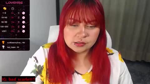 Snapshot of bad_scarlett1 chatting on February 1, 2026, 12:09 am Scarlett online show from February 1, 2026, 12:09 am