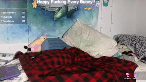 Snapshot of bunnycheekz chatting on January 10, 2025, 3:29 am Tokki  bunny  online show from January 10, 2025, 3:29 am