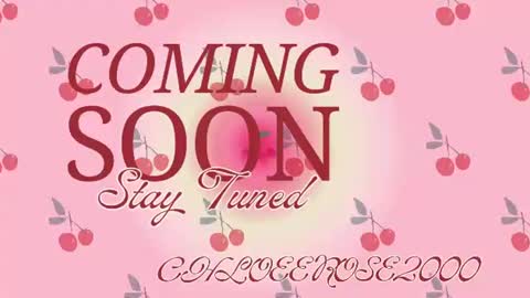 ChloeeRose online show from July 8, 2026, 10:20 am
