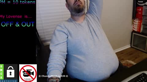 Snapshot of chunkymonkey420 chatting on February 2, 2025, 4:15 am Spencer Smokey Bear online show from February 2, 2025, 4:15 am