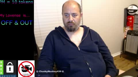 Snapshot of chunkymonkey420 chatting on February 6, 2025, 6:29 am Spencer Smokey Bear online show from February 6, 2025, 6:29 am