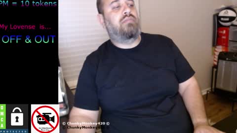 Snapshot of chunkymonkey420 chatting on February 10, 2025, 5:47 am Spencer Smokey Bear online show from February 10, 2025, 5:47 am