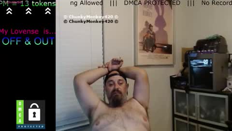 Snapshot of chunkymonkey420 chatting on March 27, 2026, 3:23 am Spencer Smokey Bear online show from March 27, 2026, 3:23 am