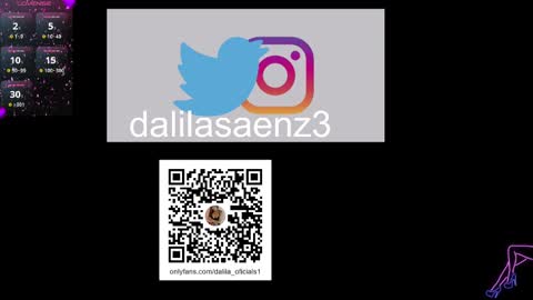 Snapshot of dalila_oficials chatting on December 1, 2024, 11:58 pm   online show from December 1, 2024, 11:58 pm