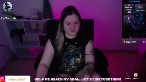 Snapshot of destroyall420 chatting on December 14, 2024, 11:12 pm Lola Bdsm and fries online show from December 14, 2024, 11:12 pm
