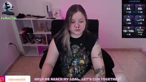 Snapshot of destroyall420 chatting on February 16, 2025, 9:48 pm Lola Bdsm and fries online show from February 16, 2025, 9:48 pm