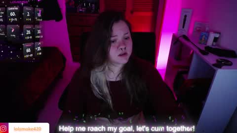 Snapshot of destroyall420 chatting on February 25, 2025, 7:09 am Lola Bdsm and fries online show from February 25, 2025, 7:09 am