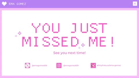 Ema gomez online show from March 12, 2025, 8:41 pm