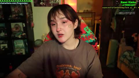 Snapshot of frogessjay chatting on February 12, 2026, 6:36 pm Jaywise Frogfoot online show from February 12, 2026, 6:36 pm