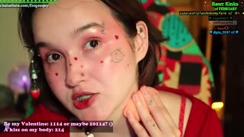 Snapshot of frogessjay chatting on February 14, 2026, 7:43 pm Jaywise Frogfoot online show from February 14, 2026, 7:43 pm