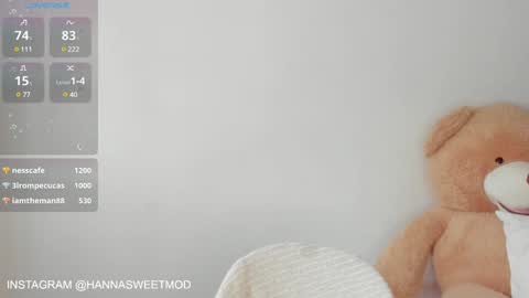 Snapshot of hanna_1sweet chatting on December 29, 2024, 7:53 pm hanna online show from December 29, 2024, 7:53 pm