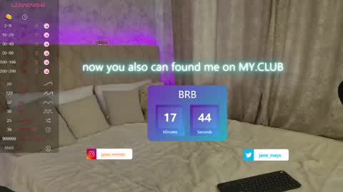 Snapshot of jane_meys chatting on March 10, 2025, 8:15 am your kitty JANE roawww online show from March 10, 2025, 8:15 am