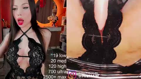 Snapshot of juli_jam chatting on February 16, 2025, 3:38 pm Hi call me July My fav speed 111222333666 PVT open online show from February 16, 2025, 3:38 pm