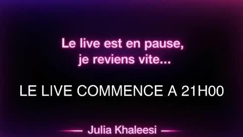 Julia Khaleesii online show from March 28, 2026, 7:57 pm