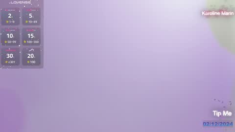 Karoline online show from December 2, 2024, 10:12 pm