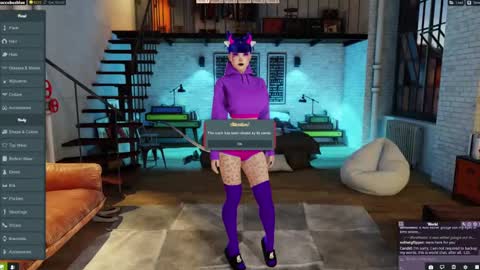Snapshot of little_doll25 chatting on January 3, 2025, 6:44 am Succubus Blue online show from January 3, 2025, 6:44 am