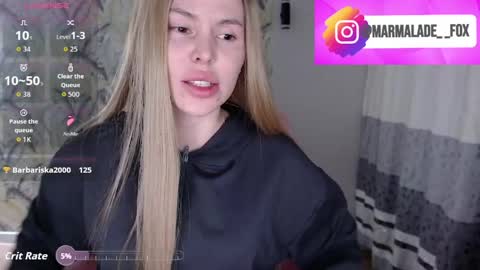 Marmalade Fox online show from April 9, 2026, 5:29 pm