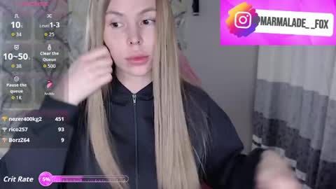 Marmalade Fox online show from April 12, 2026, 5:29 pm