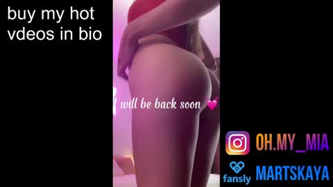 Snapshot of mia4sin chatting on May 1, 2026, 7:02 am Mia Martskaya online show from May 1, 2026, 7:02 am