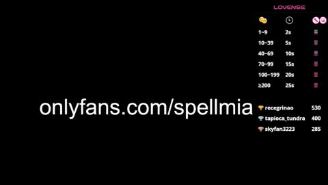 Mia  instagram miasspell online show from February 23, 2025, 10:09 pm