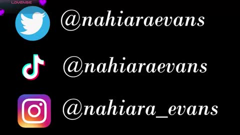 NAHIARA EVANS online show from October 25, 2025, 1:46 am