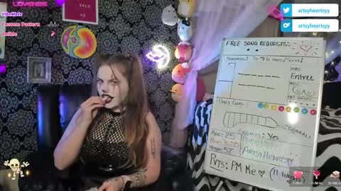 Snapshot of pawggoddess778 chatting on December 21, 2024, 2:41 am ArtsyHeartsyy online show from December 21, 2024, 2:41 am