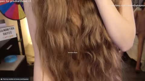 Snapshot of samanthahayesxoxo chatting on December 10, 2024, 10:26 pm The Real Samantha Hayes haha online show from December 10, 2024, 10:26 pm