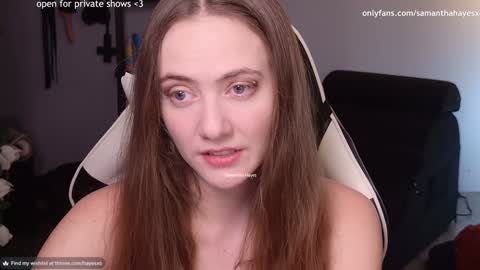 Snapshot of samanthahayesxoxo chatting on February 4, 2025, 9:10 pm The Real Samantha Hayes haha online show from February 4, 2025, 9:10 pm