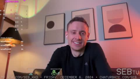 Snapshot of seb_tv chatting on December 7, 2024, 3:58 am Sebastian online show from December 7, 2024, 3:58 am