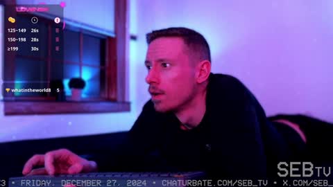 Snapshot of seb_tv chatting on December 27, 2024, 8:02 am Sebastian online show from December 27, 2024, 8:02 am