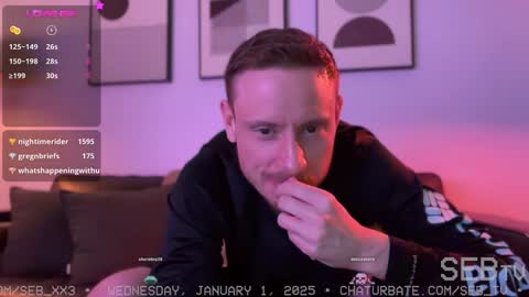 Snapshot of seb_tv chatting on January 1, 2025, 5:11 am Sebastian online show from January 1, 2025, 5:11 am