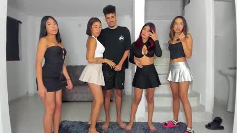 black hair GIORGIA --  redhair RILEY -brown hair APRIL online show from February 12, 2025, 10:46 am