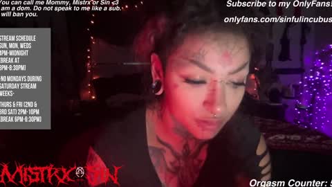 Mistrx Sin online show from December 20, 2024, 2:41 am