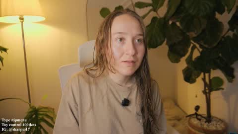 Snapshot of skarpio17 chatting on March 22, 2026, 8:12 pm Im Scarlett ONLINE 5pm-10pm NYC time online show from March 22, 2026, 8:12 pm
