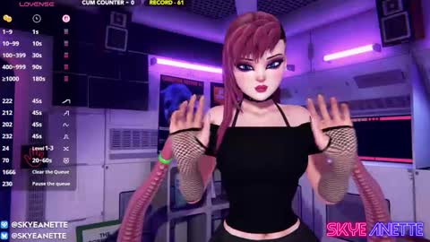 SkyeAnette online show from March 21, 2026, 1:10 am