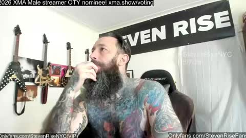 Snapshot of stevenrisenyc chatting on May 7, 2026, 8:47 pm StevenRiseNYC online show from May 7, 2026, 8:47 pm