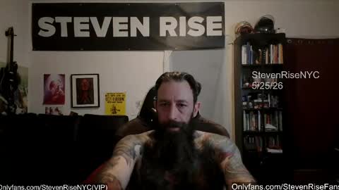 Snapshot of stevenrisenyc chatting on May 25, 2026, 10:54 am StevenRiseNYC online show from May 25, 2026, 10:54 am